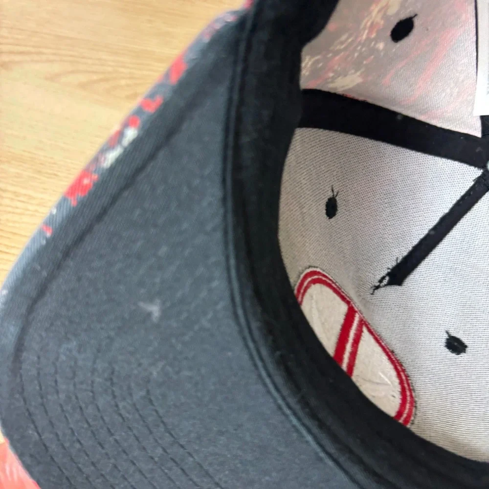Deadpool Hat Cap Snap Back Black Red Marvel Adjustable Men